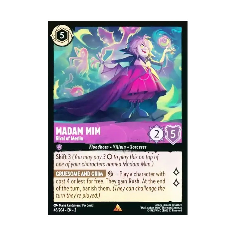 Carta Foil Madame Mim - Rival of Merlin | Disney Lorcana #048/204·EN·2