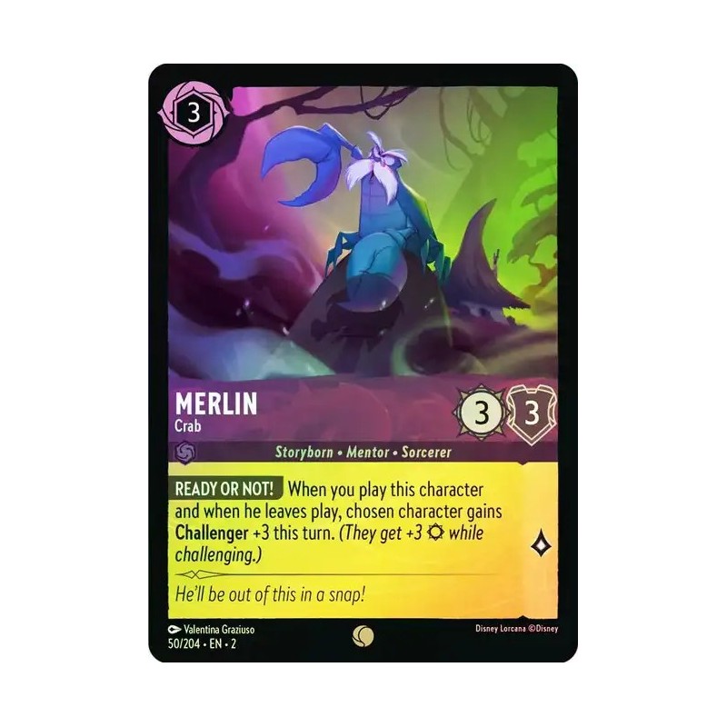 Carta Foil Merlin - Crab | Disney Lorcana #050/204·EN·2