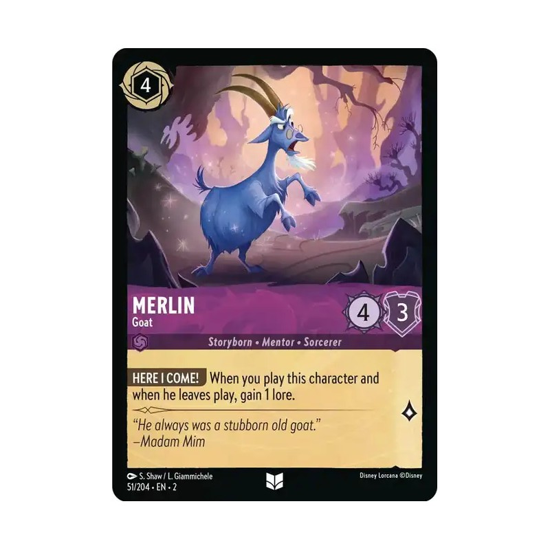 Carta Merlin - Goat | Disney Lorcana #051/204·EN·2