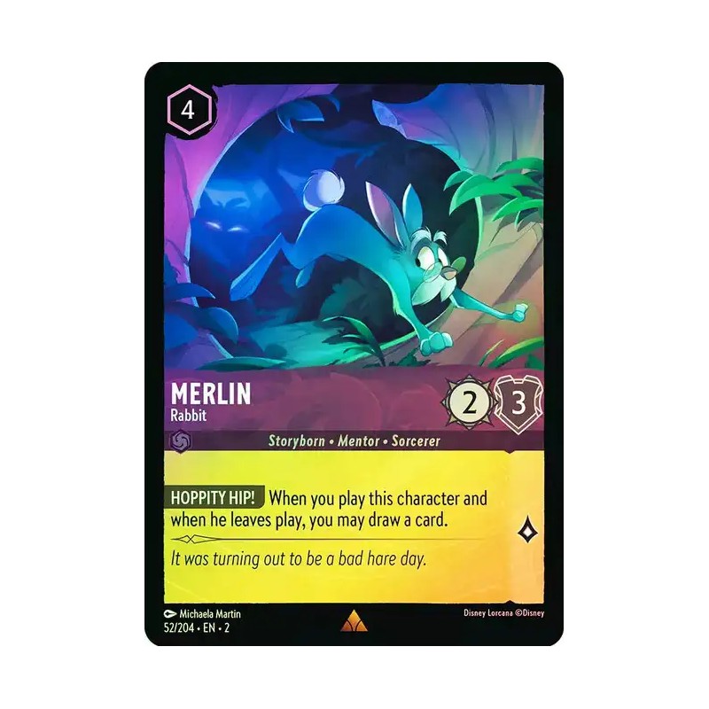 Carta Foil Merlin - Rabbit | Disney Lorcana #052/204·EN·2