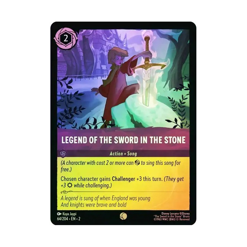 Carta Foil Legend of The Sword in The Stone |  Lorcana #064/204·EN·2