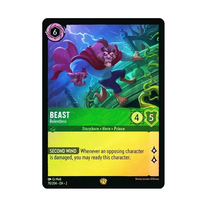 Carta Foil Beast - Relentless | Disney Lorcana #070/204·EN·2