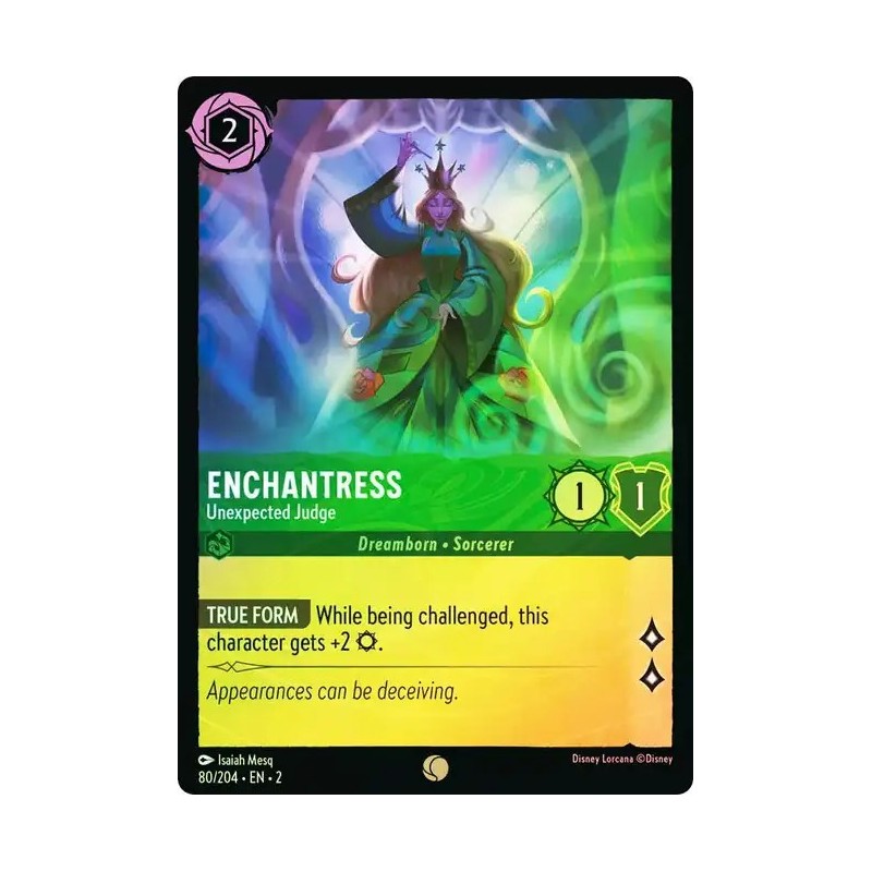 Carta Foil Enchantress - Unexpected Judge Disney Lorcana #080/204·EN·2