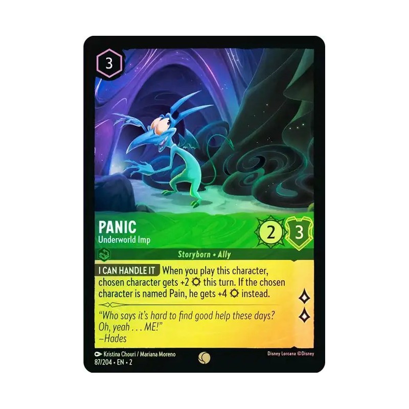 Carta Foil Panic - Underworld Imp | Disney Lorcana #087/204·EN·2