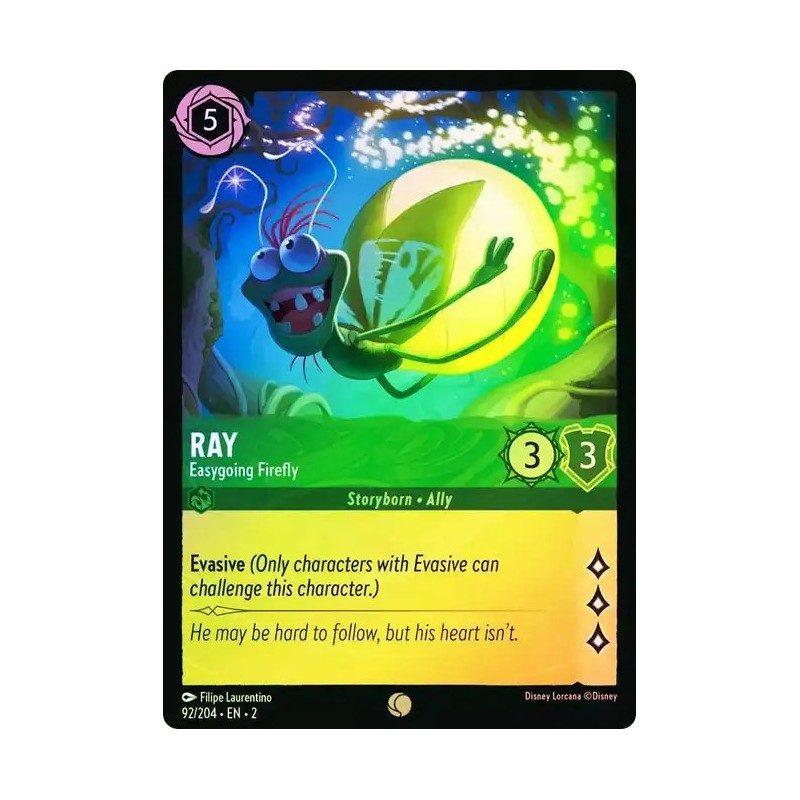 Carta Foil Ray - Easygoing Firefly | Disney Lorcana #092/204·EN·2