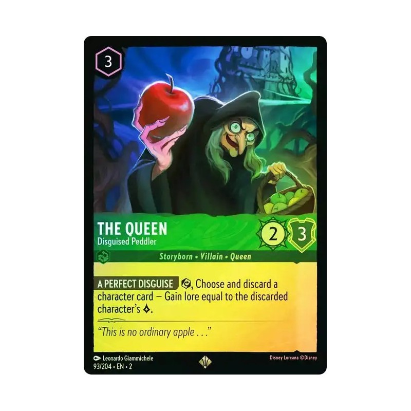 Carta Foil The Queen - Disguised Peddler Disney Lorcana #093/204·EN·2