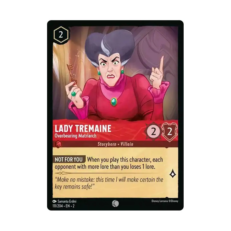 Carta Lady Tremaine - Overbearing Matriarch | Lorcana #111/204·EN·2