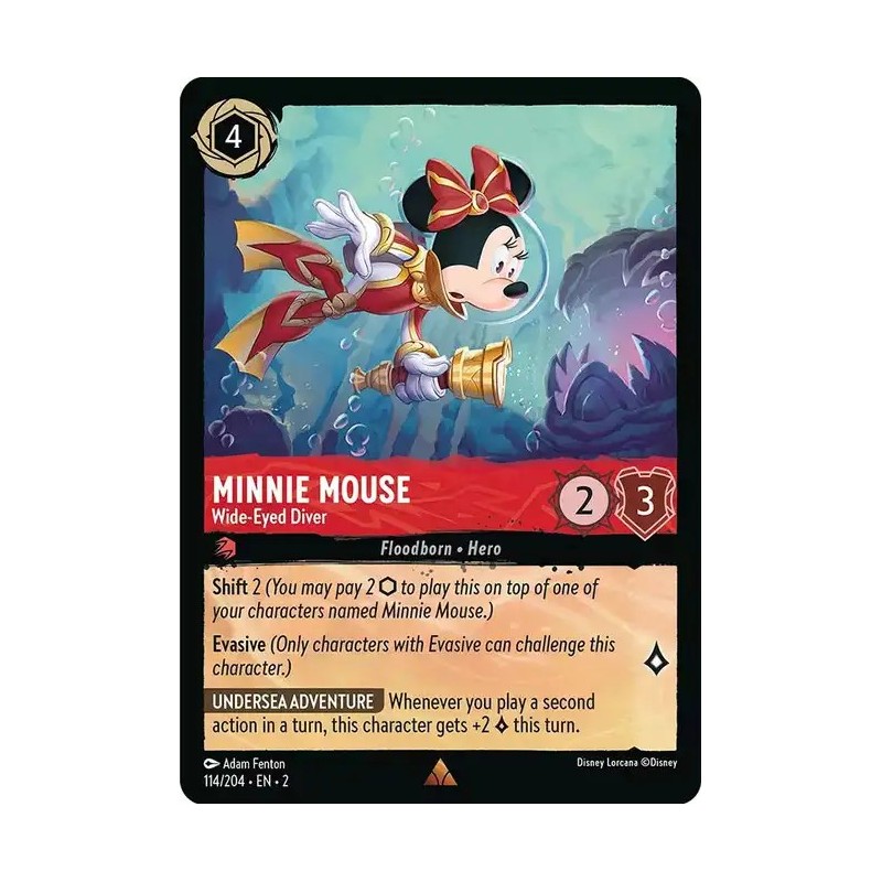 Carta Minnie Mouse - Wide-Eyed Diver | Disney Lorcana #114/204·EN·2