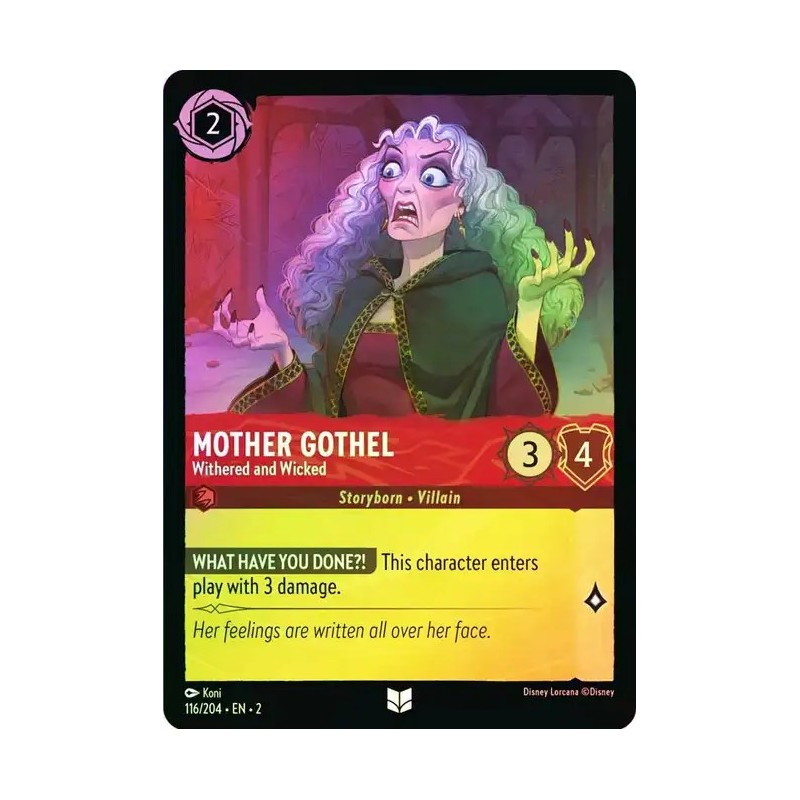 Carta Foil Mother Gothel - Withered and Wicked | Lorcana #116/204·EN·2