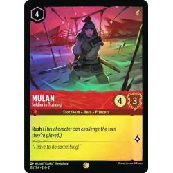 Carta Foil Mulan - Soldier in Training | Disney Lorcana #117/204·EN·2