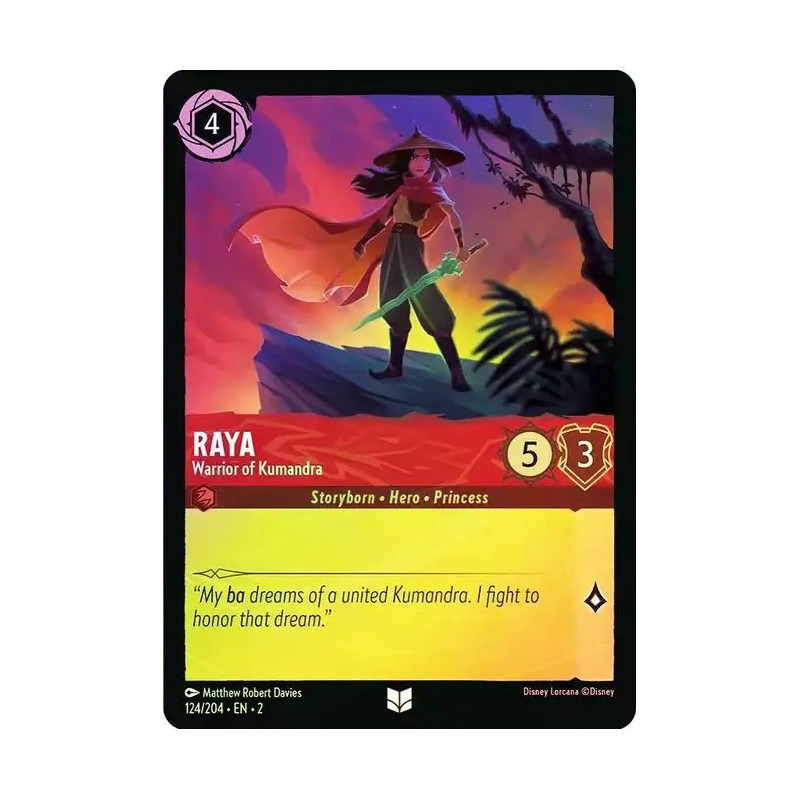 Carta Foil Raya - Warrior of Kumandra | Disney Lorcana #124/204·EN·2