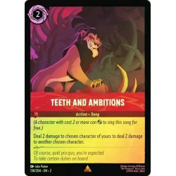 Carta Foil Teeth and Ambitions | Disney Lorcana #130/204·EN·2