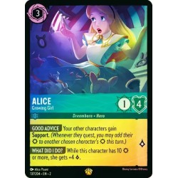 Carta Foil Alice - Growing Girl | Disney Lorcana #137/204·EN·2