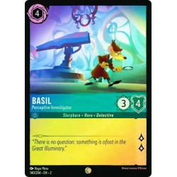 Carta Foil Basil - Perceptive Investigator Disney Lorcana 140/204·EN·2