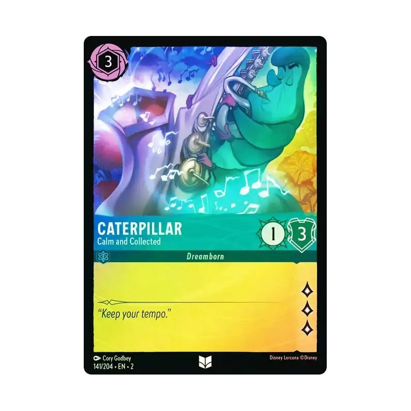 Carta Foil Caterpillar - Calm and Collected | Lorcana #141/204·EN·2