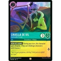 Carta Foil Cruella De Vil - Fashionable Cruiser  Lorcana 144/204·EN·2