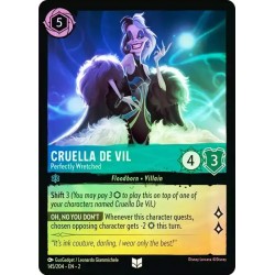 Carta Foil Cruella De Vil - Perfectly Wretched | Lorcana #145/204·EN·2