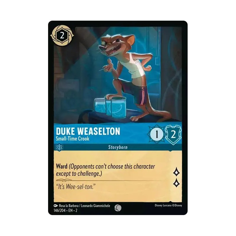 Carta Duke Weaselton - Small-Time Crook | Disney Lorcana #146/204·EN·2