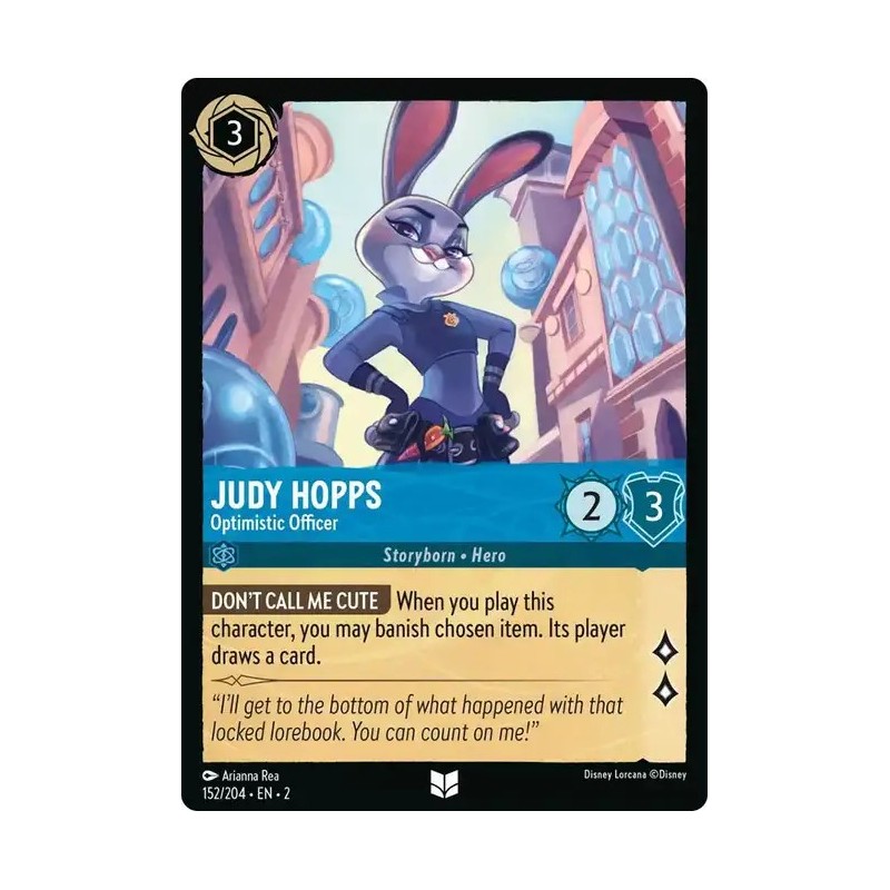 Carta Judy Hopps - Optimistic Officer | Disney Lorcana #152/204·EN·2