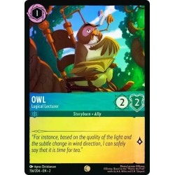 Carta Foil Owl - Logical Lecturer | Disney Lorcana #156/204·EN·2