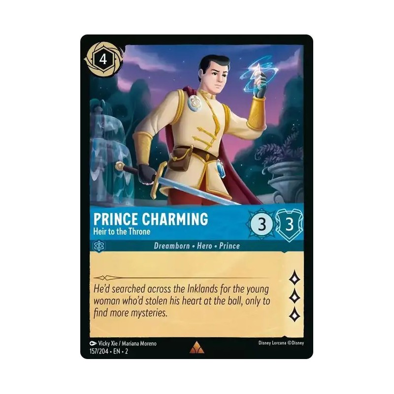 Carta Prince Charming - Heir to the Throne Disney Lorcana 157/204·EN·2