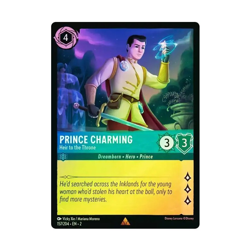 Carta Foil Prince Charming - Heir to the Throne Lorcana #157/204·EN·2