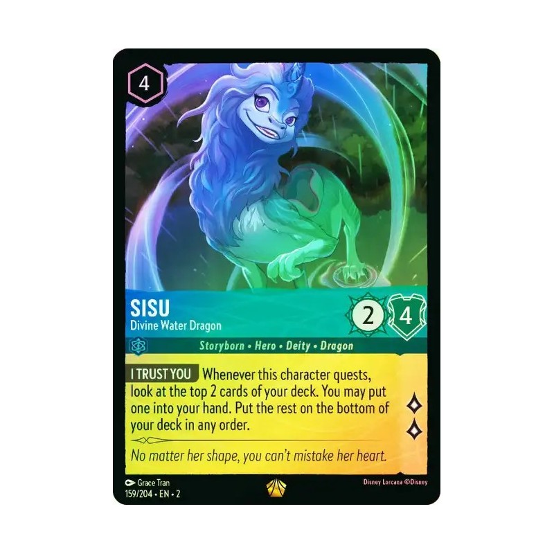 Carta Foil Sisu - Divine Water Dragon | Disney Lorcana #159/204·EN·2