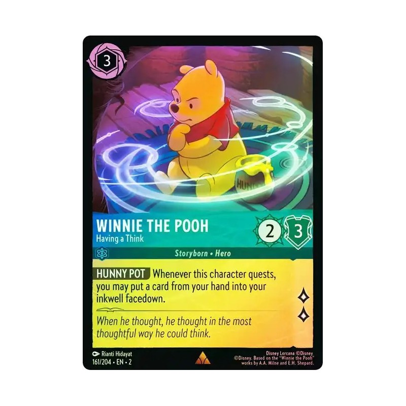 Carta Foil Winnie the Pooh - Having a Think | Lorcana #161/204·EN·2