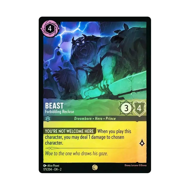 Carta Foil Beast - Forbidding Recluse | Disney Lorcana #171/204·EN·2