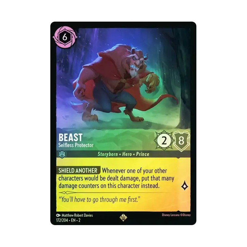 Carta Foil Beast - Selfless Protector | Disney Lorcana #172/204·EN·2