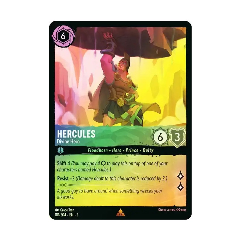 Carta Foil Hercules - Divine Hero | Disney Lorcana #181/204·EN·2