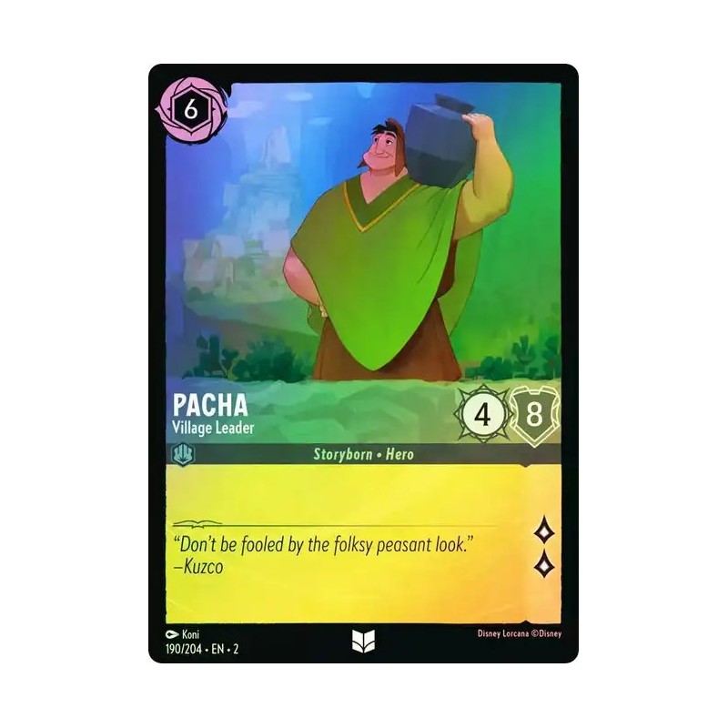 Carta Foil Pacha - Village Leader | Disney Lorcana #190/204·EN·2