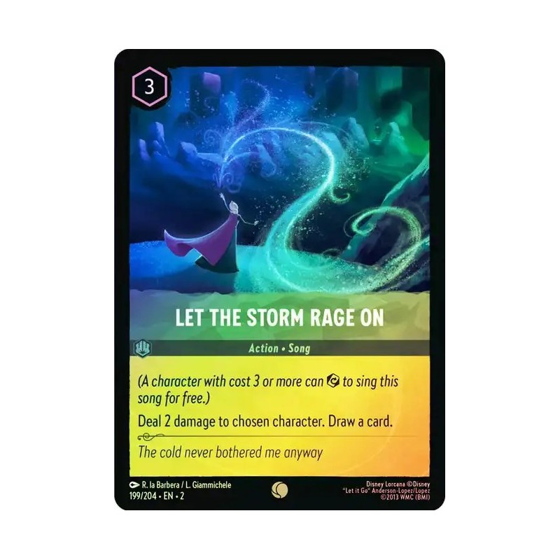 Carta Foil Let's The Storm Rage On | Disney Lorcana #199/204·EN·2