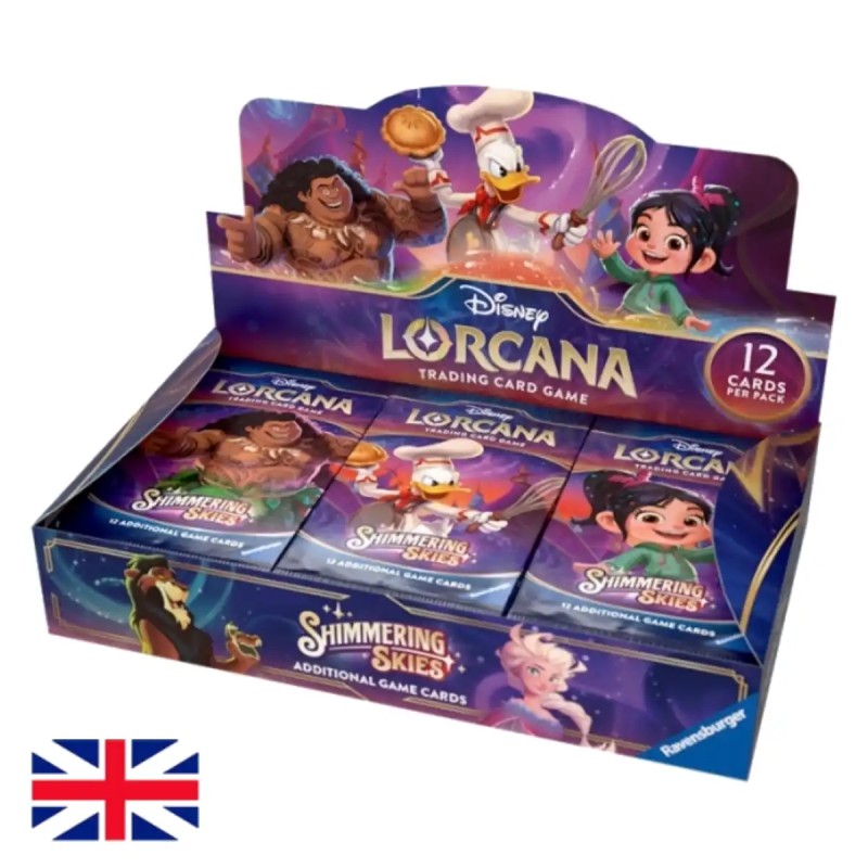 Caja de 24 Sobres Disney Lorcana Shimmering Skies | Preventa Agosto