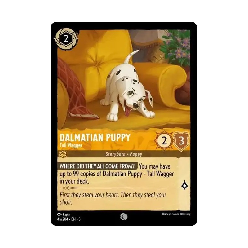 Carta Dalmatian Puppy - Tail Wagger b | Disney Lorcana #004b/204·EN·3