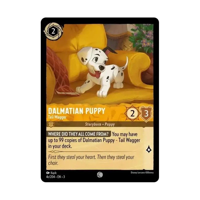 Carta Dalmatian Puppy - Tail Wagger c | Disney Lorcana #004c/204·EN·3