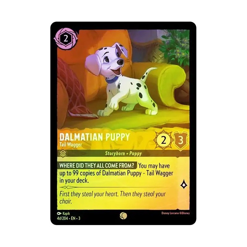 Carta Foil Dalmatian Puppy - Tail Wagger d | Lorcana #004d/204·EN·3