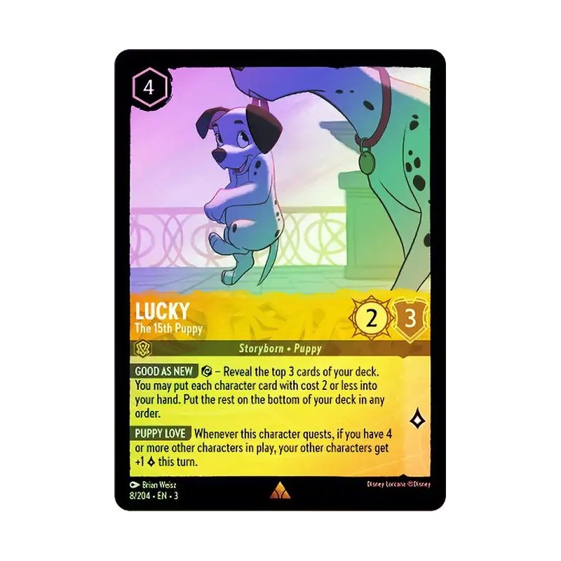 Carta Foil Lucky - The 15th Puppy | Disney Lorcana #008/204·EN·3