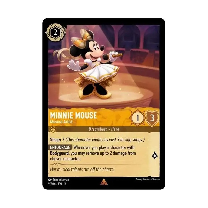 Carta Minnie Mouse - Musical Artist | Disney Lorcana #009/204·EN·3