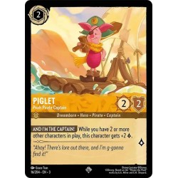 Carta Piglet - Pooh Pirate Captain | Disney Lorcana #016/204·EN·3