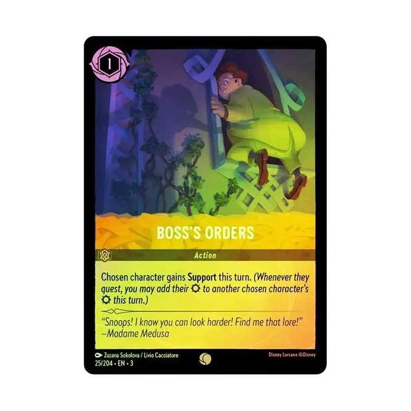 Carta Foil Boss's Orders | Disney Lorcana #025/204·EN·3