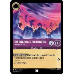 Carta Chernabog's Followers - Creatures of Evil Lorcana #036/204·EN·3