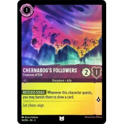 Carta Foil Chernabog's Followers Creatures of Evil Lorcana 036/204·EN3