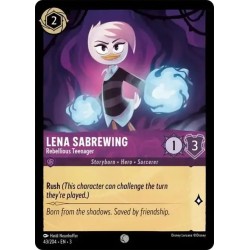 Carta Lena Sabrewing - Rebellious Teenager Disney Lorcana 043/204·EN·3