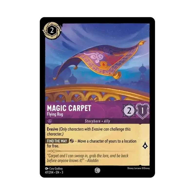 Carta Magic Carpet - Flying Rug | Disney Lorcana #047/204·EN·3