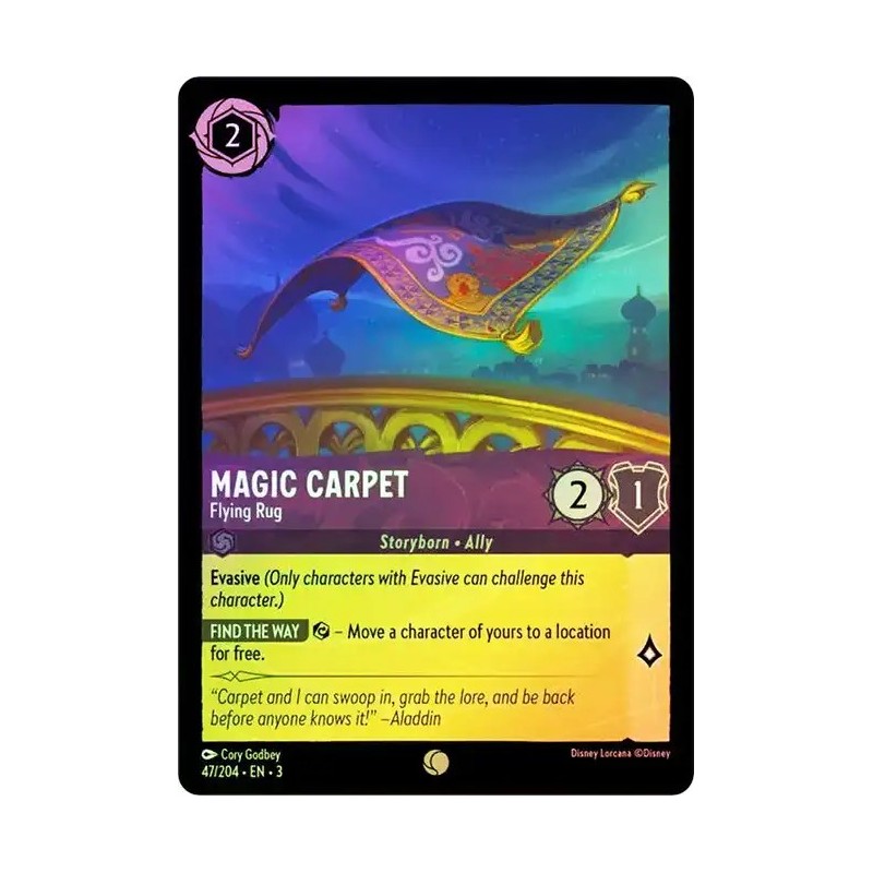 Carta Foil Magic Carpet - Flying Rug | Disney Lorcana #047/204·EN·3