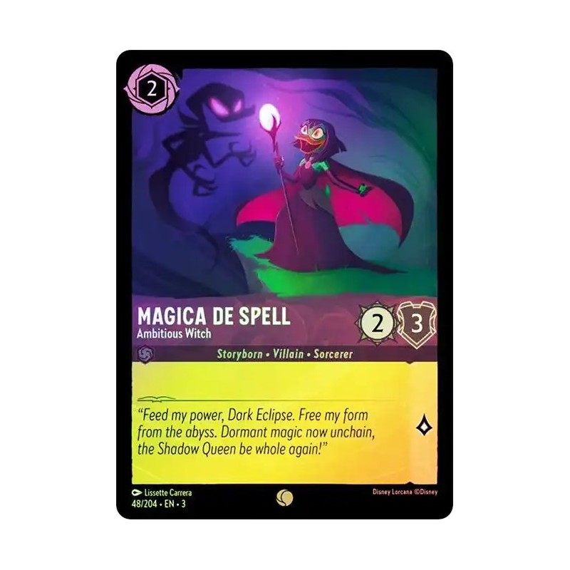 Carta Foil Magica De Spell - Ambitious Witch | Lorcana #048/204·EN·3