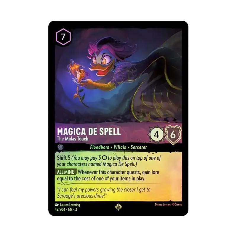 Carta Foil Magica De Spell - The Midas Touch | Lorcana #049/204·EN·3