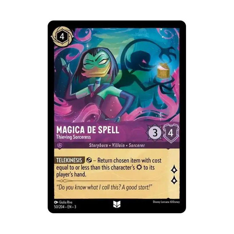 Carta Magica De Spell - Thieving Sorceress Disney Lorcana 050/204·EN·3