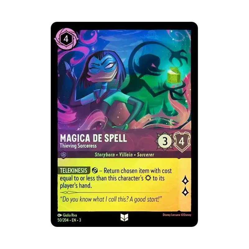 Carta Foil Magica De Spell - Thieving Sorceress Lorcana #050/204·EN·3